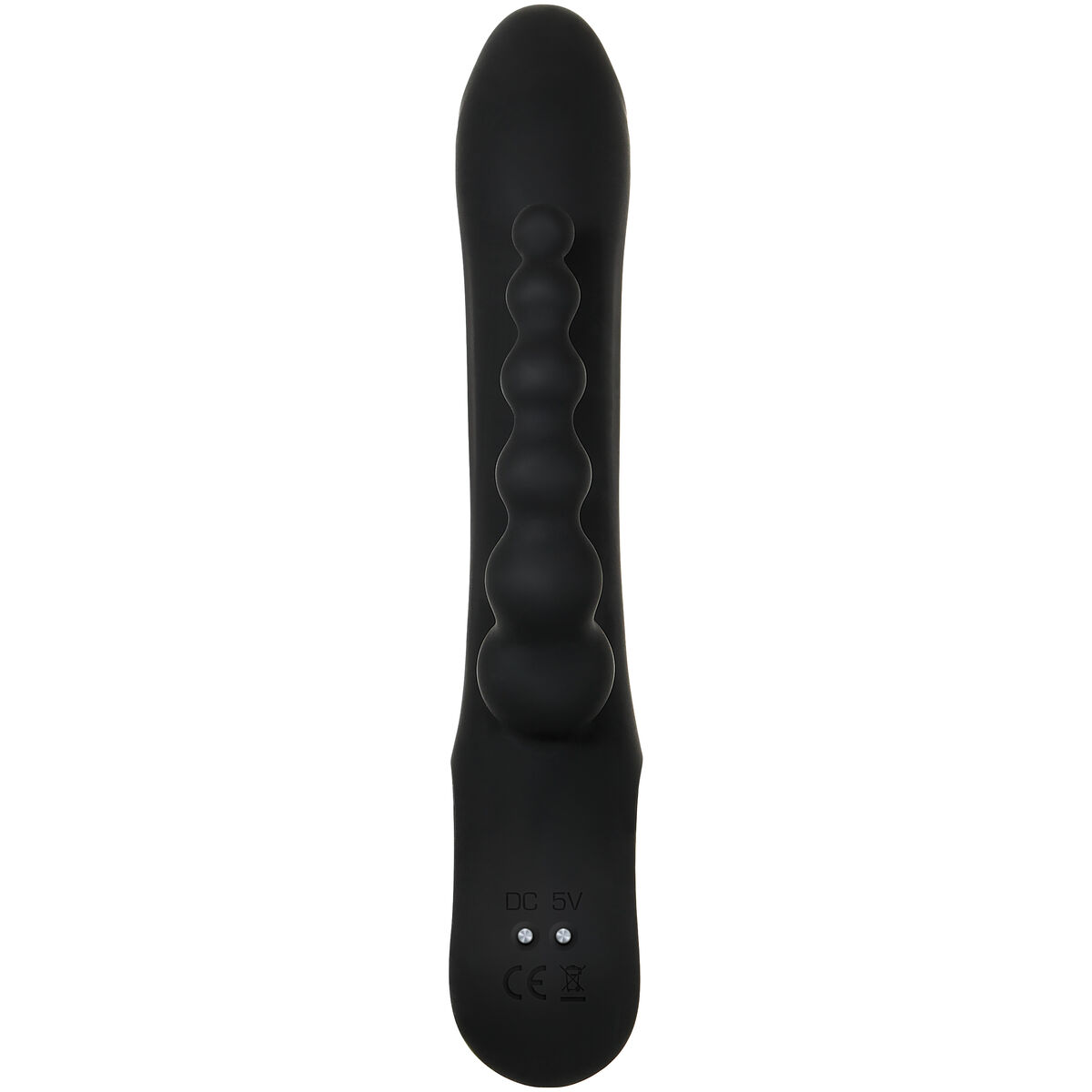 Double Penetration Stroker Masturbator mit doppelter Öffnung (Anus und Schamlippenform) Evolved Trifecta Schwarz